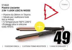 MediaWorld Babyliss ST482E piastra lisciante 2 in 1 look lisci & mossi offerta