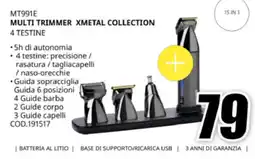 MediaWorld Babyliss MT991E multi trimmer xmetal collection offerta