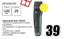 MediaWorld Babyliss advancer Tagliacapelli Mod. TN5224 offerta
