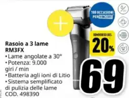 MediaWorld Panasonic Rasoio a 3 lame RM3FX offerta