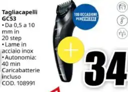 MediaWorld Panasonic Tagliacapelli GC53 offerta