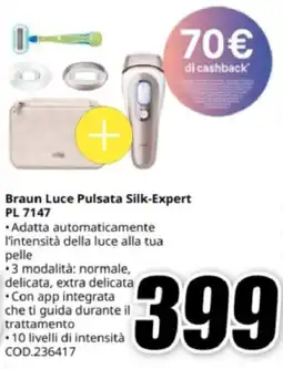 MediaWorld Braun Luce Pulsata Silk-Expert PL 7147 offerta