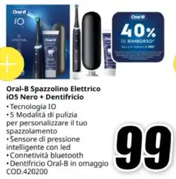 MediaWorld Oral-B Spazzolino Elettrico iO5 Nero + Dentifricio offerta