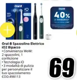 MediaWorld Oral-B Spazzolino Elettrico iO2 Bipacco offerta