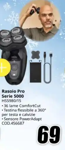 MediaWorld Philips Rasoio Pro Serie 5000 HS5980/15 offerta