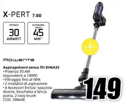 MediaWorld Rowenta Aspirapolvere senza fili RH6A35 offerta