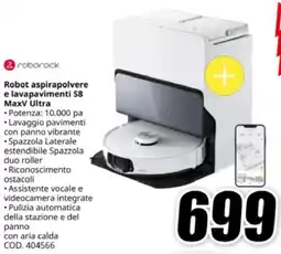 MediaWorld Roborock Robot aspirapolvere e lavapavimenti S8 MaxV Ultra offerta