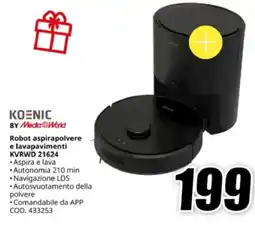MediaWorld KOENIC Robot aspirapolvere e lavapavimenti KVRWD 21624 offerta