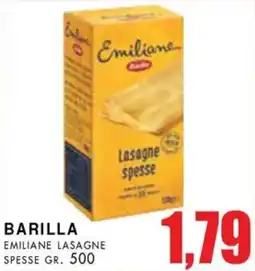 La Mimosa Supermercati Barilla emiliane lasagne spesse offerta