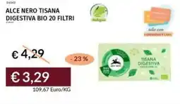 Prezzemolo e Vitale Alce nero tisana digestiva bio 20 filtri offerta
