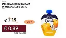 Prezzemolo e Vitale Melinda squeez passata di mela golden offerta