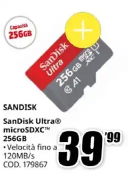MediaWorld SanDisk Ultra microSDXC 99 256GB offerta