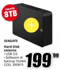 MediaWorld SEAGATE Hard Disk esterno offerta