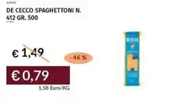 Prezzemolo e Vitale De cecco spaghettoni n. 412 offerta