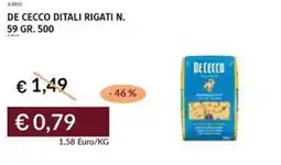 Prezzemolo e Vitale De cecco ditali rigati n. 59 offerta