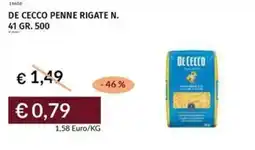 Prezzemolo e Vitale De cecco penne rigate n. 41 offerta