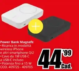 MediaWorld Belkin Power Bank Magsafe offerta
