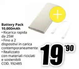 MediaWorld Battery Pack 10,000mAh offerta