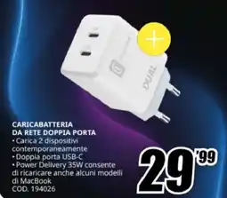 MediaWorld Cellularline caricabatteria da rete doppia porta offerta