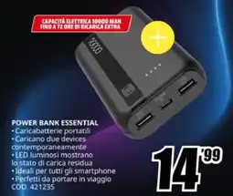 MediaWorld Cellularline power bank essential offerta