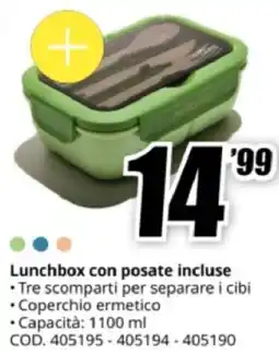 MediaWorld Muitomas Lunchbox con posate incluse offerta