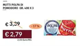 Prezzemolo e Vitale Mutti polpa di pomodoro offerta