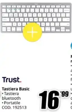 MediaWorld Trust. Tastiera Basic offerta