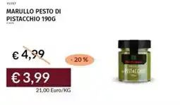Prezzemolo e Vitale Marullo pesto di pistacchio offerta