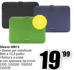 MediaWorld TUCANO Sleeve MB13 offerta