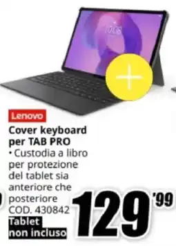 MediaWorld Lenovo Cover keyboard per Tab Pro offerta