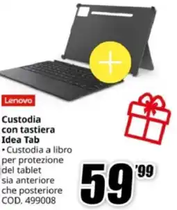 MediaWorld Lenovo Custodia con tastiera Idea Tab offerta