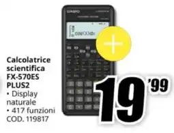 MediaWorld CASIO Calcolatrice scientifica FX-570ES PLUS2 offerta