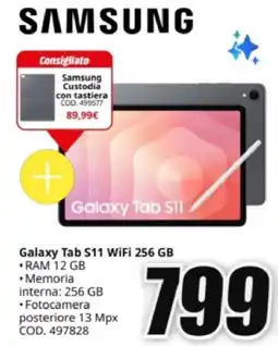 MediaWorld SAMSUNG Galaxy Tab S11 WiFi 256 GB offerta