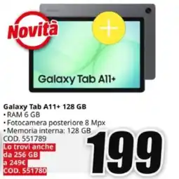 MediaWorld SAMSUNG Galaxy Tab A11+ 128 GB offerta