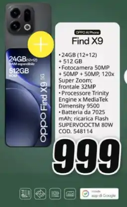 MediaWorld oppo Find X9 offerta