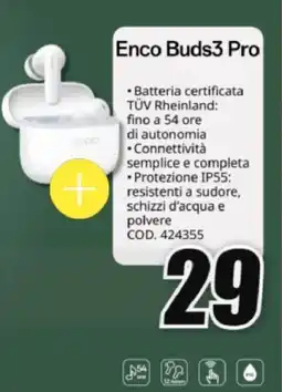 MediaWorld oppo Enco Buds3 Pro offerta
