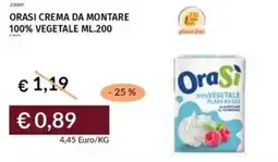 Prezzemolo e Vitale Orasi crema da montare 100% vegetale offerta