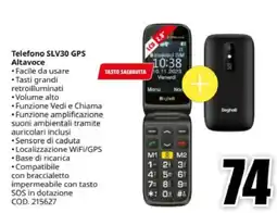 MediaWorld Beghelli Telefono SLV30 GPS Altavoce offerta
