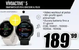 MediaWorld Garmin vívoactive 5 offerta