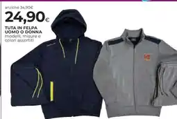 Coop TUTA IN FELPA UOMO O DONNA offerta