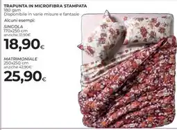 Coop TRAPUNTA IN MICROFIBRA STAMPATA offerta