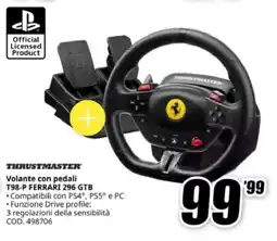 MediaWorld THRUSTMASTER Volante con pedali T98-P FERRARI 296 GTB offerta