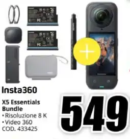 MediaWorld Insta360 X5 Essentials Bundle offerta