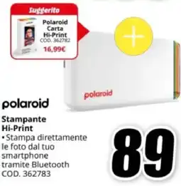 MediaWorld polaroid Stampante Hi-Print offerta