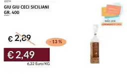 Prezzemolo e Vitale Giu giu ceci siciliani offerta