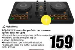 MediaWorld AlphaTheta DDJ-FLX2 È il controller perfetto per muovere i primi passi nel DJing offerta