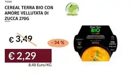 Prezzemolo e Vitale Cereal terra bio con amore vellutata di zucca offerta