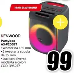 MediaWorld KENWOOD Partybox AS-P200BT offerta