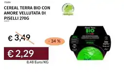 Prezzemolo e Vitale Cereal terra bio con amore vellutata di piselli offerta