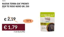 Prezzemolo e Vitale Nuova terra gia' pronti per te! riso nero offerta